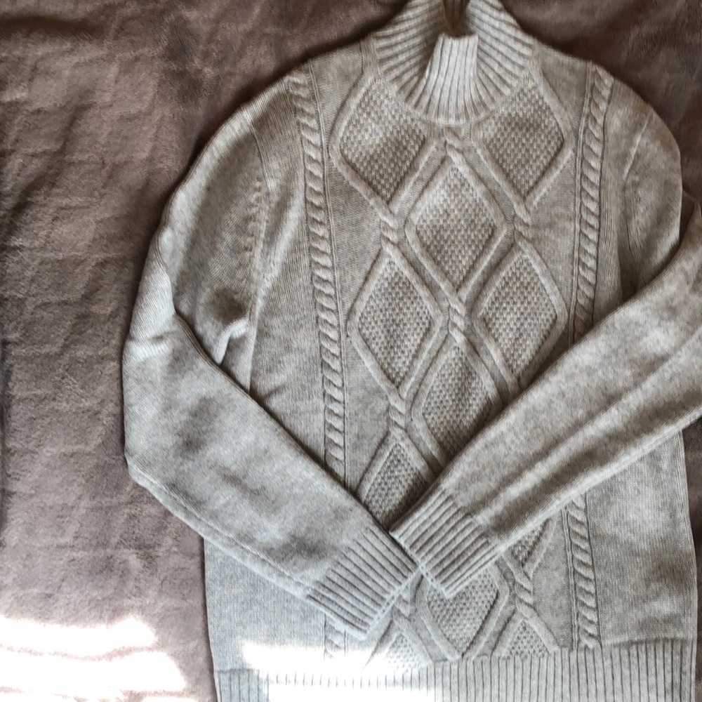 COPY - Italian merino blend  yarn grey sweater
